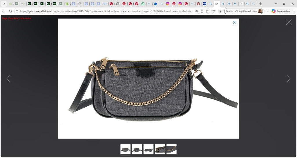 Sac Double Bandoulière Pierre Cardin en Cuir Éco — MS168-87024