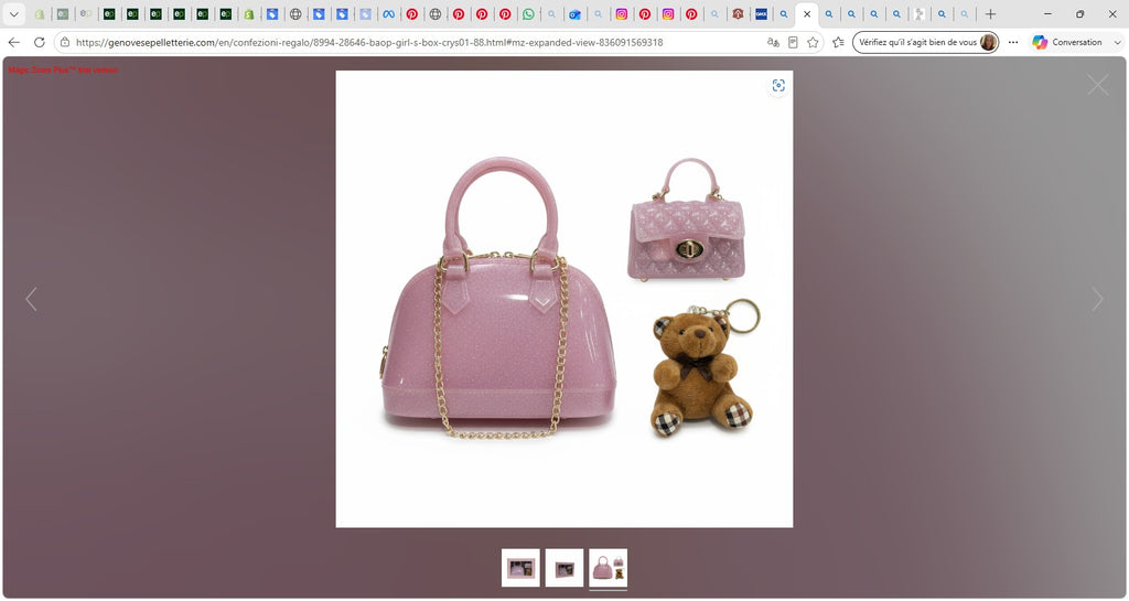 Coffret Cadeau Fille BAOP — Sac + Pochette + Porte-clés Ourson
