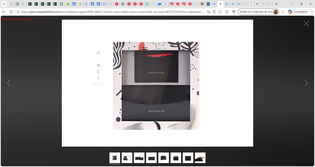 Coffret Porte-Monnaie + Porte-Cartes Femme en Éco-Cuir — WX22-8821