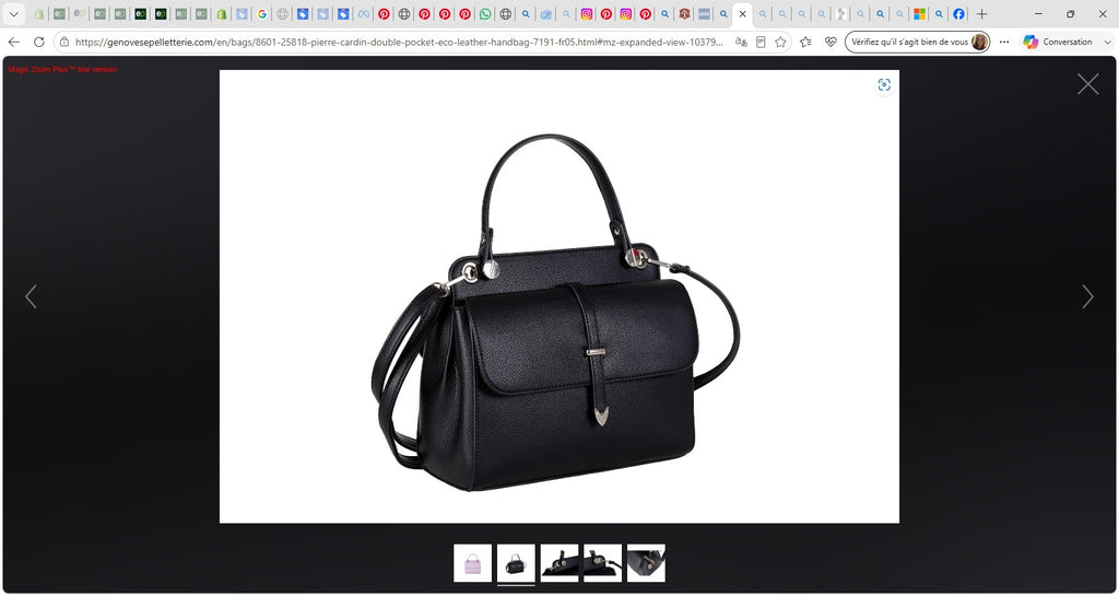 Sac à Main Double Poche Cuir Éco Pierre Cardin - 7191 FR05