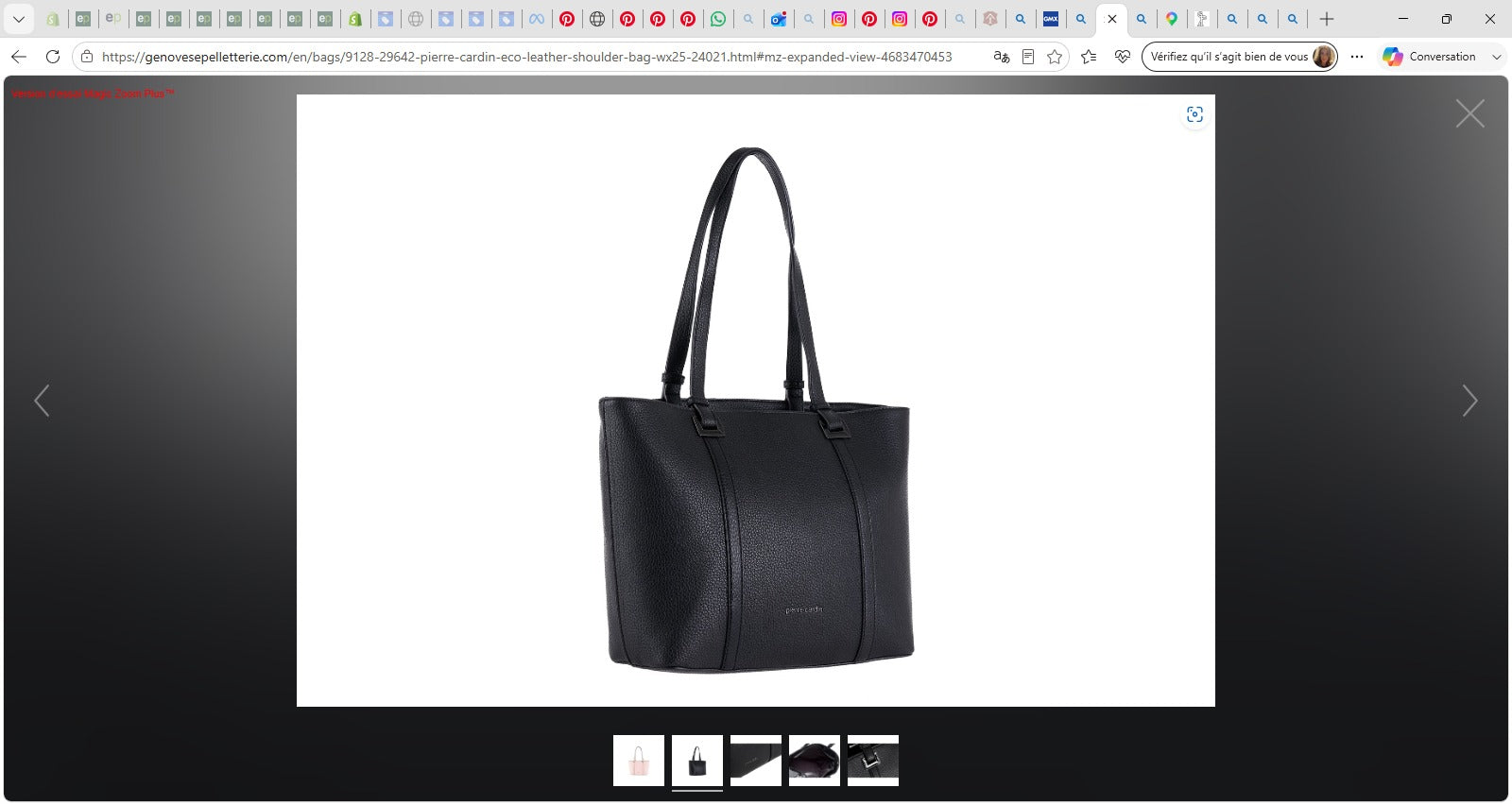 Sac à Bandoulière Pierre Cardin en Cuir Éco — WX25-24021