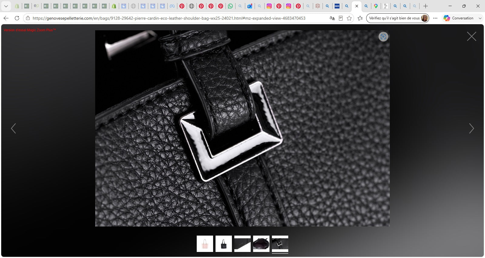 Sac à Bandoulière Pierre Cardin en Cuir Éco — WX25-24021