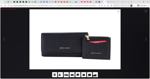 Coffret Porte-Monnaie + Porte-Cartes Femme en Éco-Cuir — WX22-8821