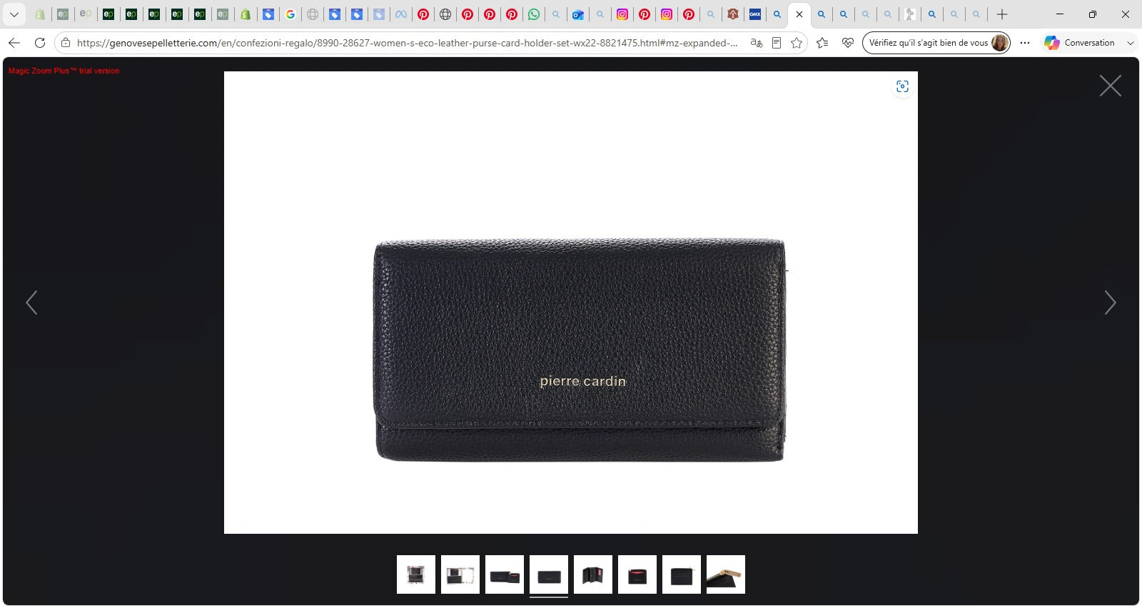 Coffret Porte-Monnaie + Porte-Cartes Femme en Éco-Cuir — WX22-8821