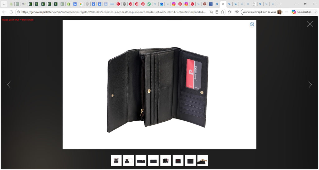 Coffret Porte-Monnaie + Porte-Cartes Femme en Éco-Cuir — WX22-8821
