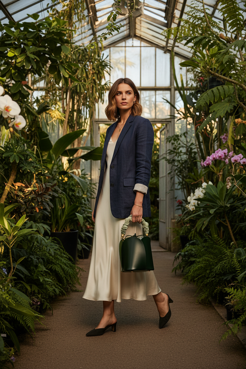 Sac Bucket Fleur – Vert Lifestyle